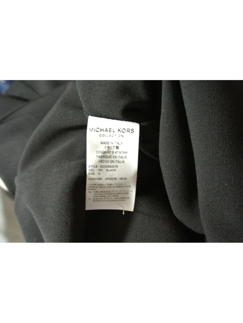 NEW, MICHAEL Kors Collection Flare Cuff Stretch Wool Sheath Dress Sz 14 #DD75